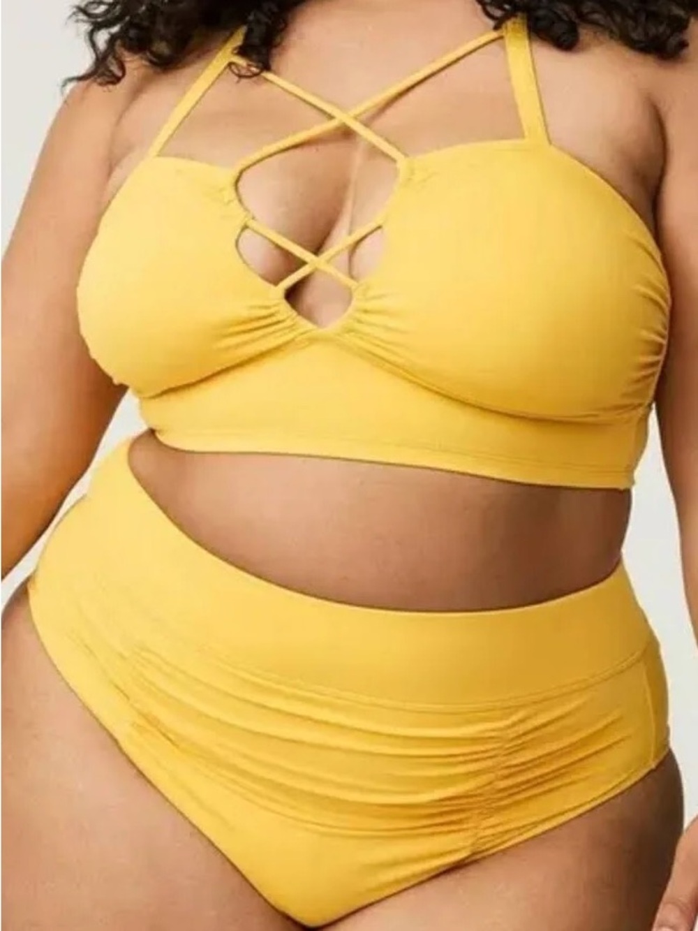 Torrid Wire-Free Cross Front Strappy Bikini Top